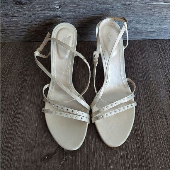 NEW Vintage Zeita Swarovski Crystal Embellished Pageant/Prom Strappy Heels 39 - Picture 3 of 10